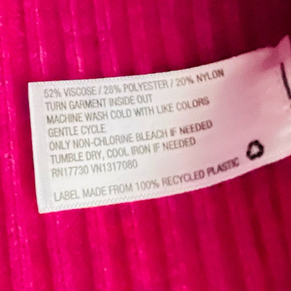 *DONATED* WF NWT Plum Purple Ribbed Sweetheart Neck Long Sleeve Sweater Top - Picture 13 of 14